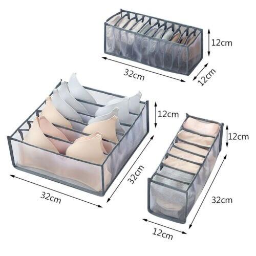 Hộp chứa đồ lót Hộp chia ngăn chứa đồ lót có thể gập lại Hộp chia ngăn đựng vớ Hộp chia ngăn đựng đồ sắp xếp nhà cửa.