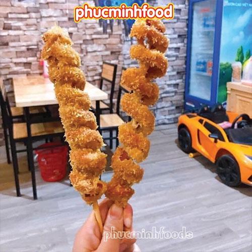Xúc Xích Lốc Xoáy Tẩm Bột Gói 10 cây siêu ngon