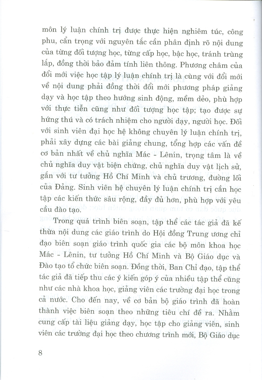 Giáo Trình Tư Tưởng Hồ Chí Minh (Dành Cho Bậc Đại Học Hệ Không Chuyên Lý Luận Chính Trị) - Bộ mới năm 2021