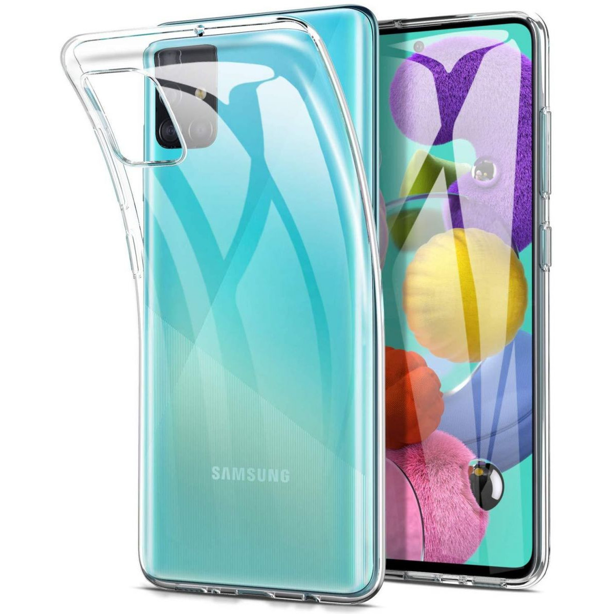 Ốp lưng silicon dẻo trong suốt Loại A cao cấp cho Samsung Galaxy A71