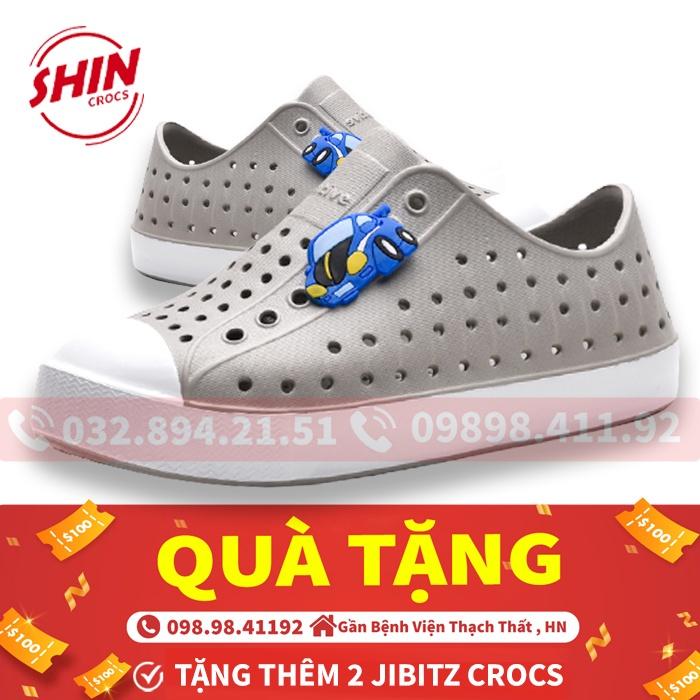 giày nativegiày native họa tiết UMIX xám SHINNATIVE219 tặng thêm 2 jibitz native