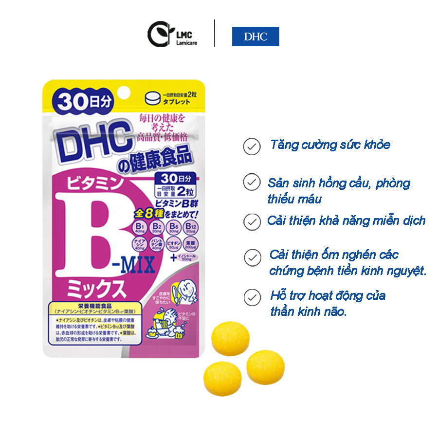 Viên uống vitamin B tổng hợp DHC Vitamin B Mix