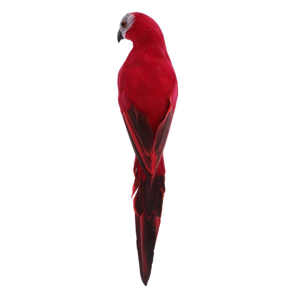 3 Parrot Statue Ornament Tree Standing Animal Sculpture Home Decor 35cm