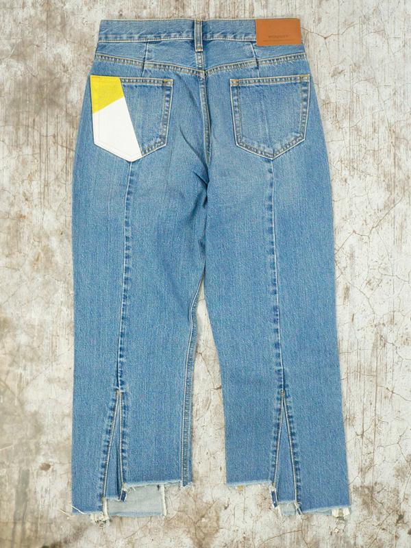 Quần Jeans Nữ MOUSSY Japanese Washed Irregular Zipper Jeans - SIZE 26