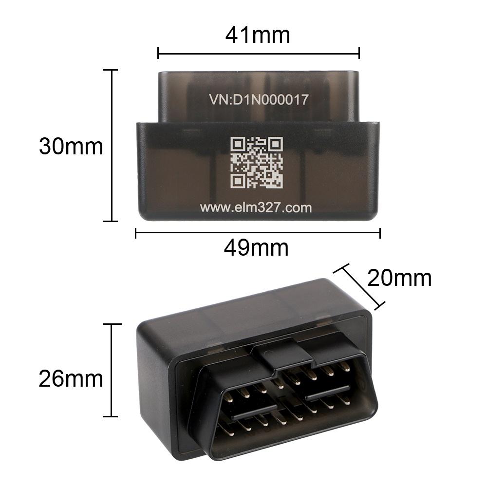 Thiết bị quét chẩn đoán lỗi xe hơi ELM327 Bluetooth V2.0 cho Android Windows OBDII OBD2
