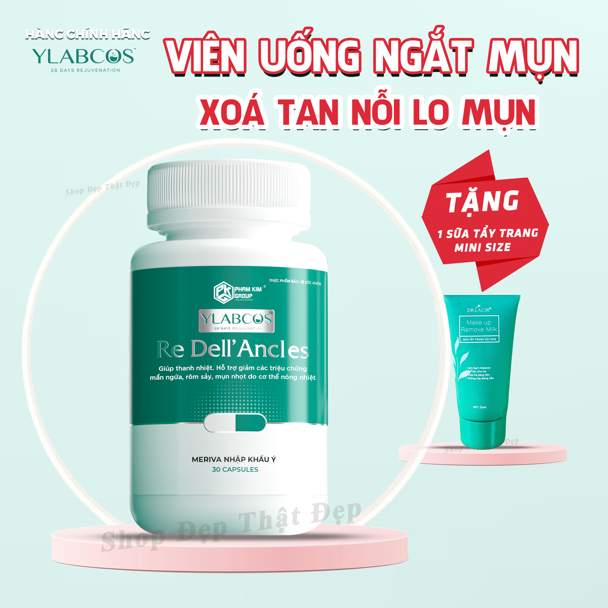 Viên Uống Ngắt Mụn DrLacir - ['ReDell'] Ancles Ylabcos Giải pháp ngắt mụn từ bên trong