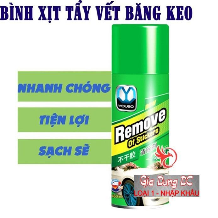 Chai Xịt Tẩy Keo 450ml, tẩy vết băng dính, nhựa đường bám trên ô tô, tẩy đồ nội thất. .