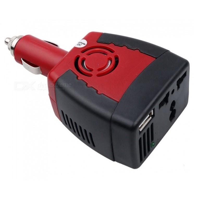 Tẩu Sạc Đổi Nguồn Ô Tô cổng USB 2.1A DC 12V sang AC 220V 150W