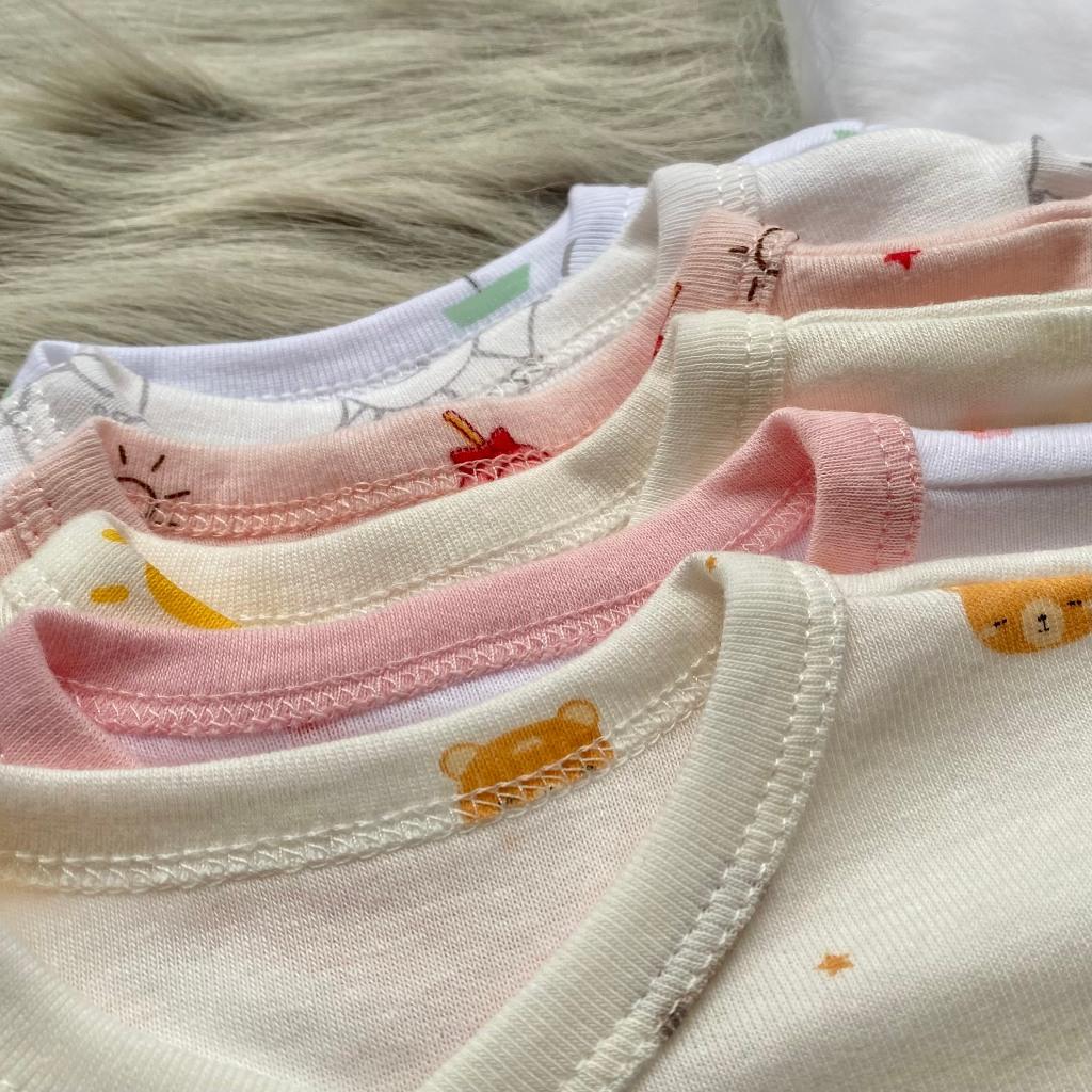 (3-10kg) Body Dài Chất Cotton Mềm Mại, Co Giãn, Thấm Hút Tốt - Bunnybaby