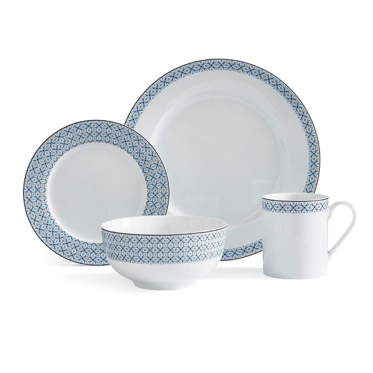 Portmeirion Home Bộ bát 16 món Mallorca Nhập khẩu Anh Quốc