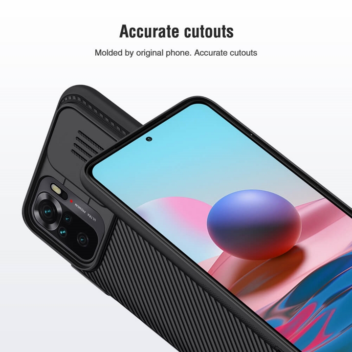 Ốp lưng cho Redmi Note 10 Nillkin bảo vệ camera - Hàng nhập khẩu