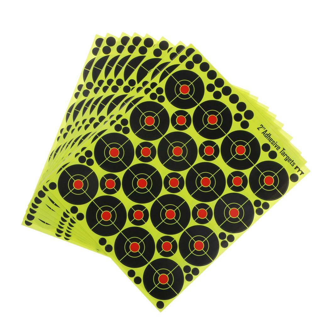 3x 160pcs Targets Reactive Splatter Dia. 5cm Adhesive Paper Target