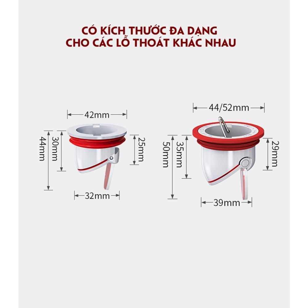 Đuôi thoát sàn ngăn mùi hôi, chống côn trùng trọng lực nhựa ABS Hiwin FD-50LID