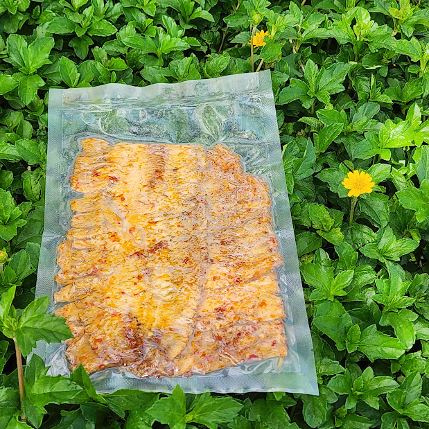 Đặc Sản Nha Trang -Mực Cán Tẩm Gia Vị Nha Trang Loại Dày Cơm, Dai, Cay Nhẹ, Seavy Gói 100 gram