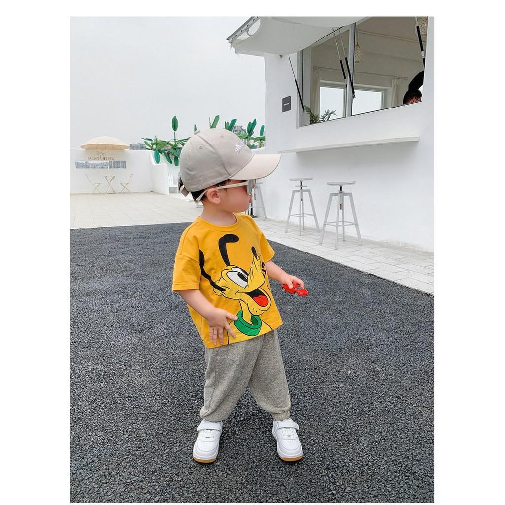 Áo Cộc Thun Lạnh Họa Tiết Động Vật Dễ Thương Cho Bé
