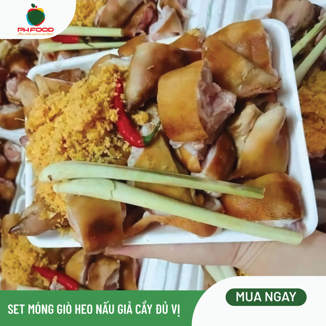 - Set Móng Giò Heo Nấu Giả Cầy Đủ Vị - Chưa Chín