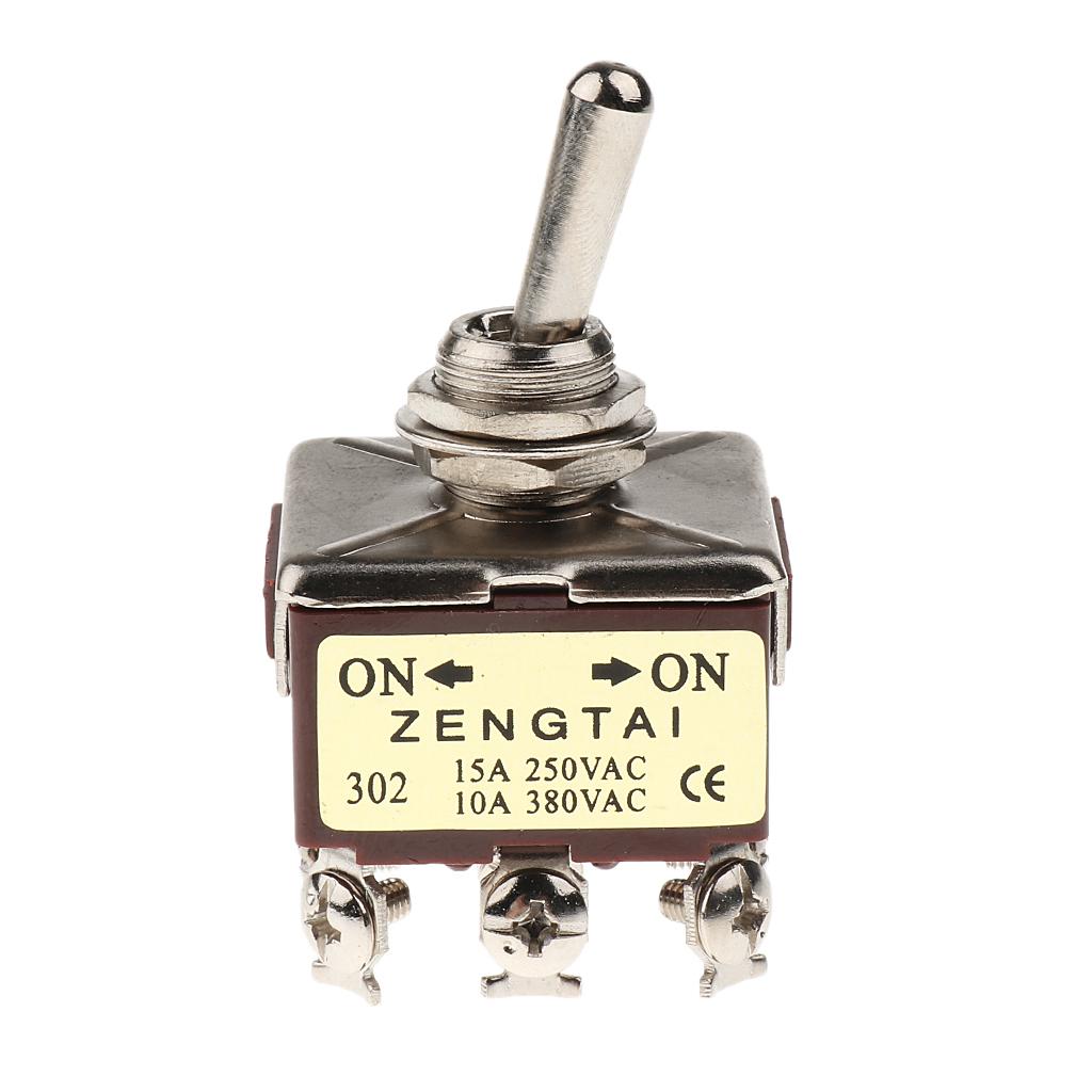 Chuyển đổi Công Tắc, Bật 3PDT 2 Vị Trí 9 Chân, AC 250V 15A / 380V, 10A