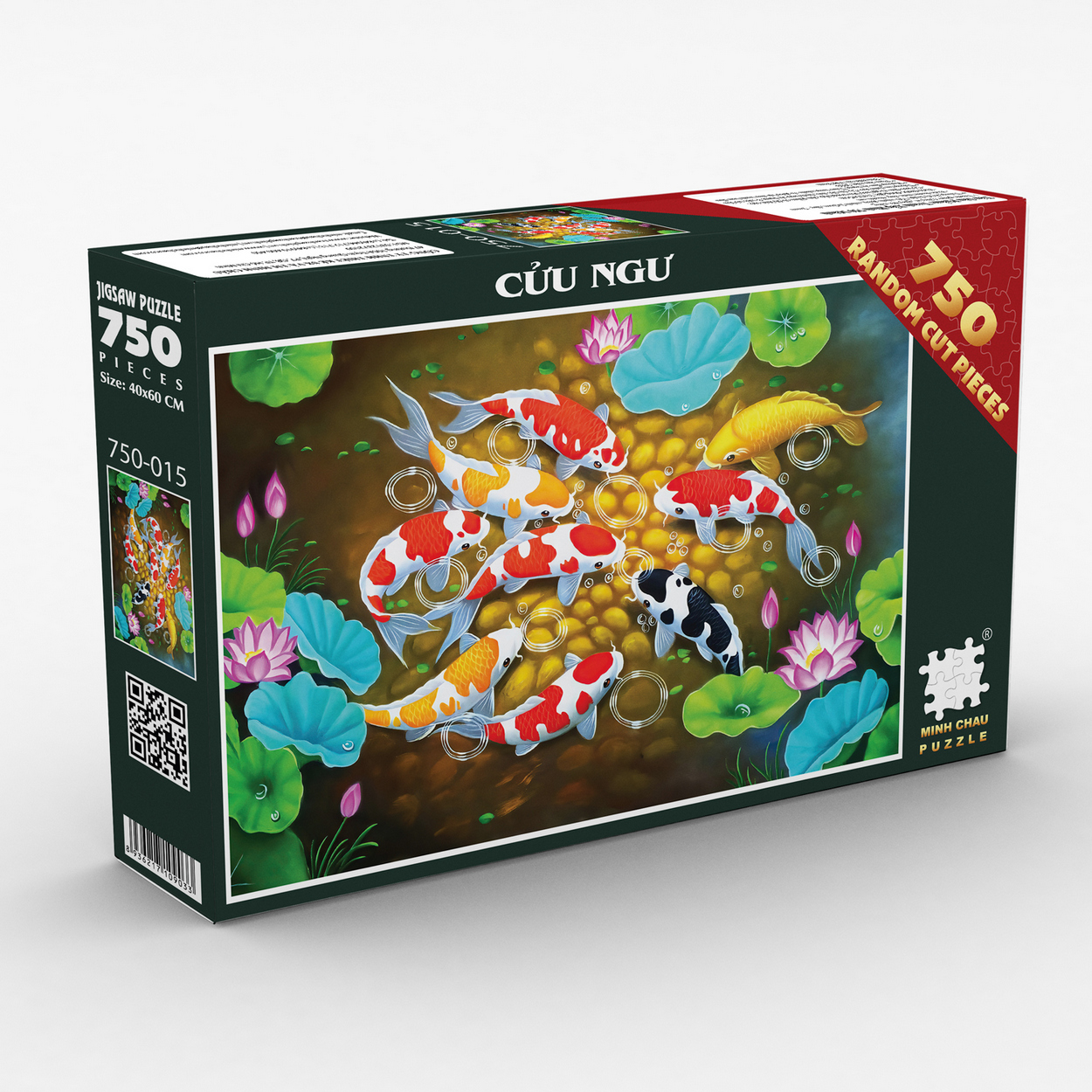 Tranh Xếp Hình Random Cut 750 Mảnh Minh Châu – Cửu Ngư