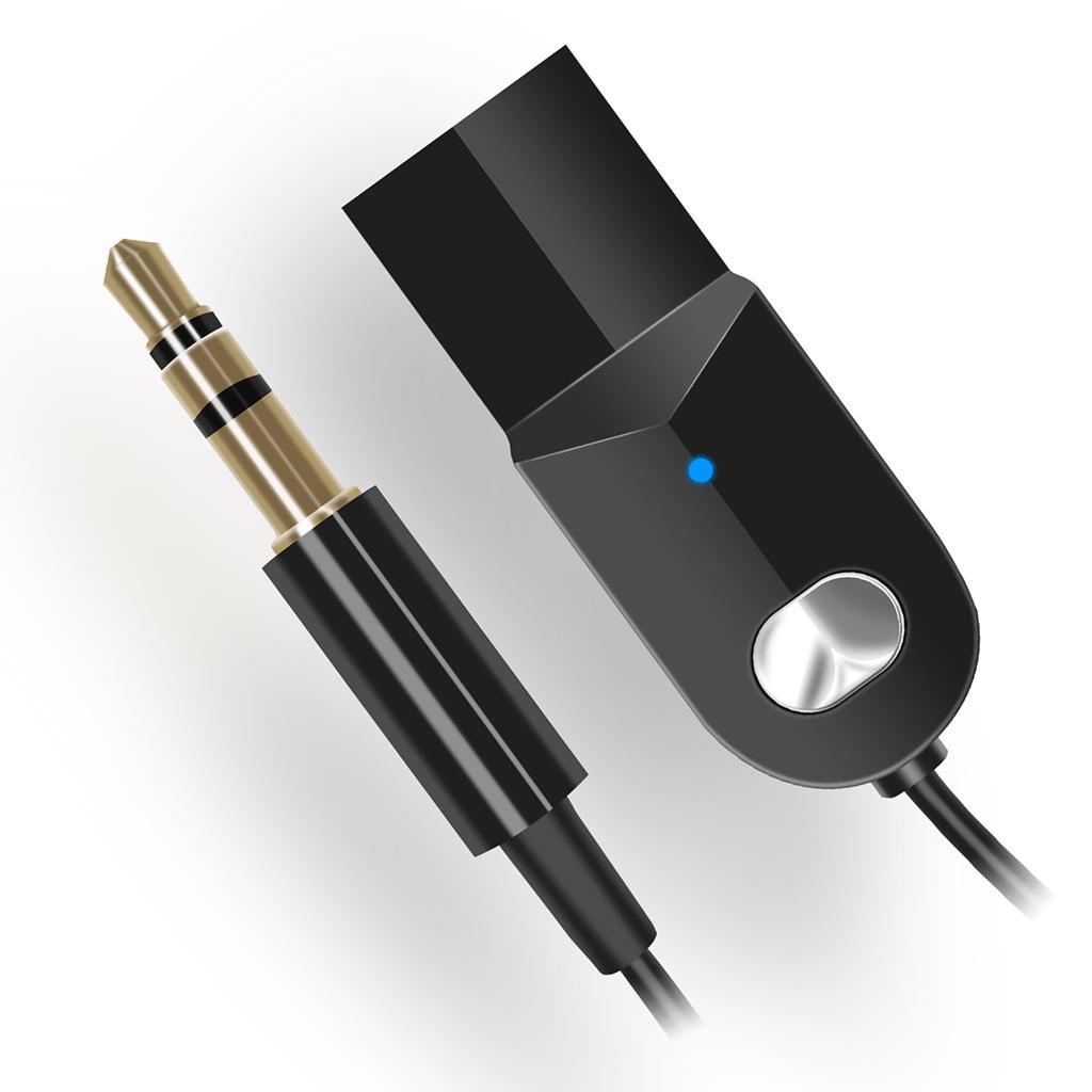 USB Bluetooth 5.0 Audio Adapter Receiver 3.5mm AUX Auto Car