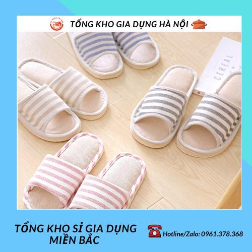 Dép vải đi trong nhà Kẻ sọc 1809