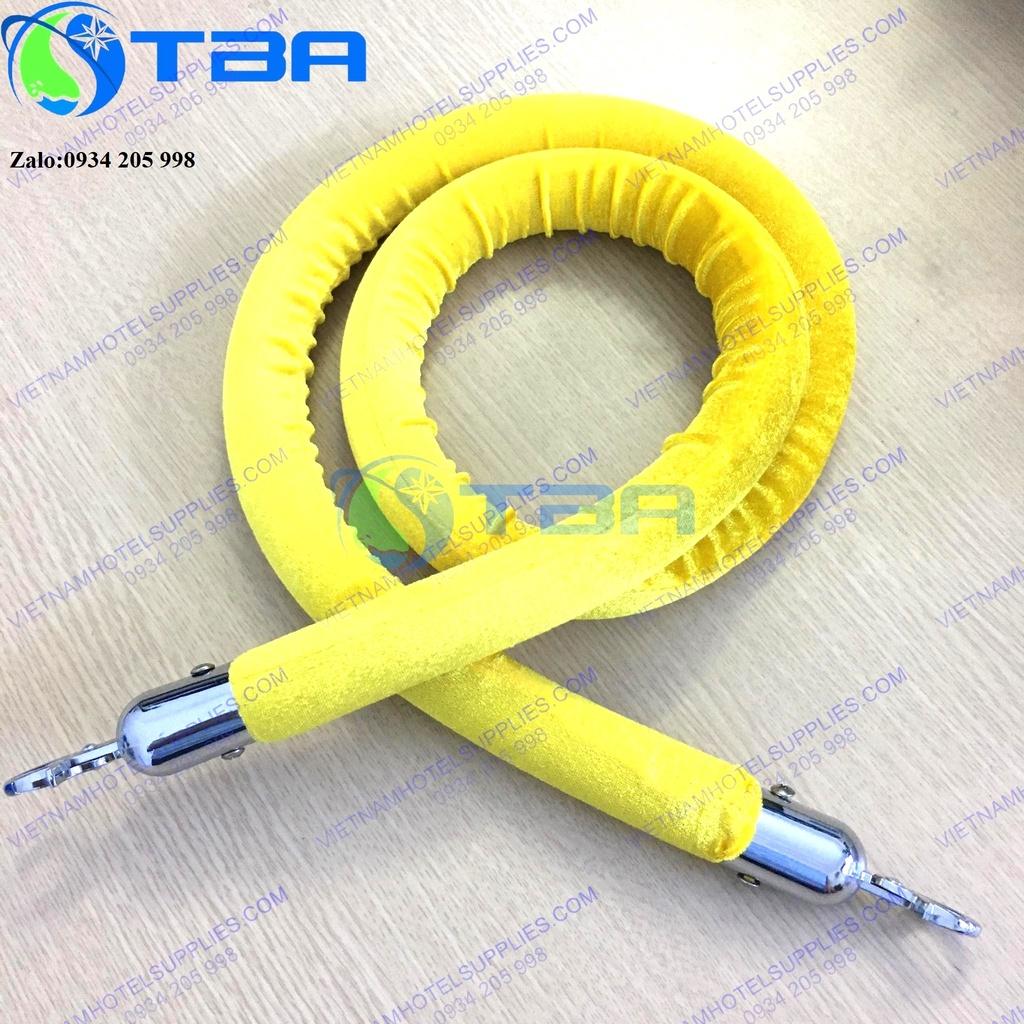 Dây nhung vàng thay thế cho trụ chắn inox dây trùng cao cấp