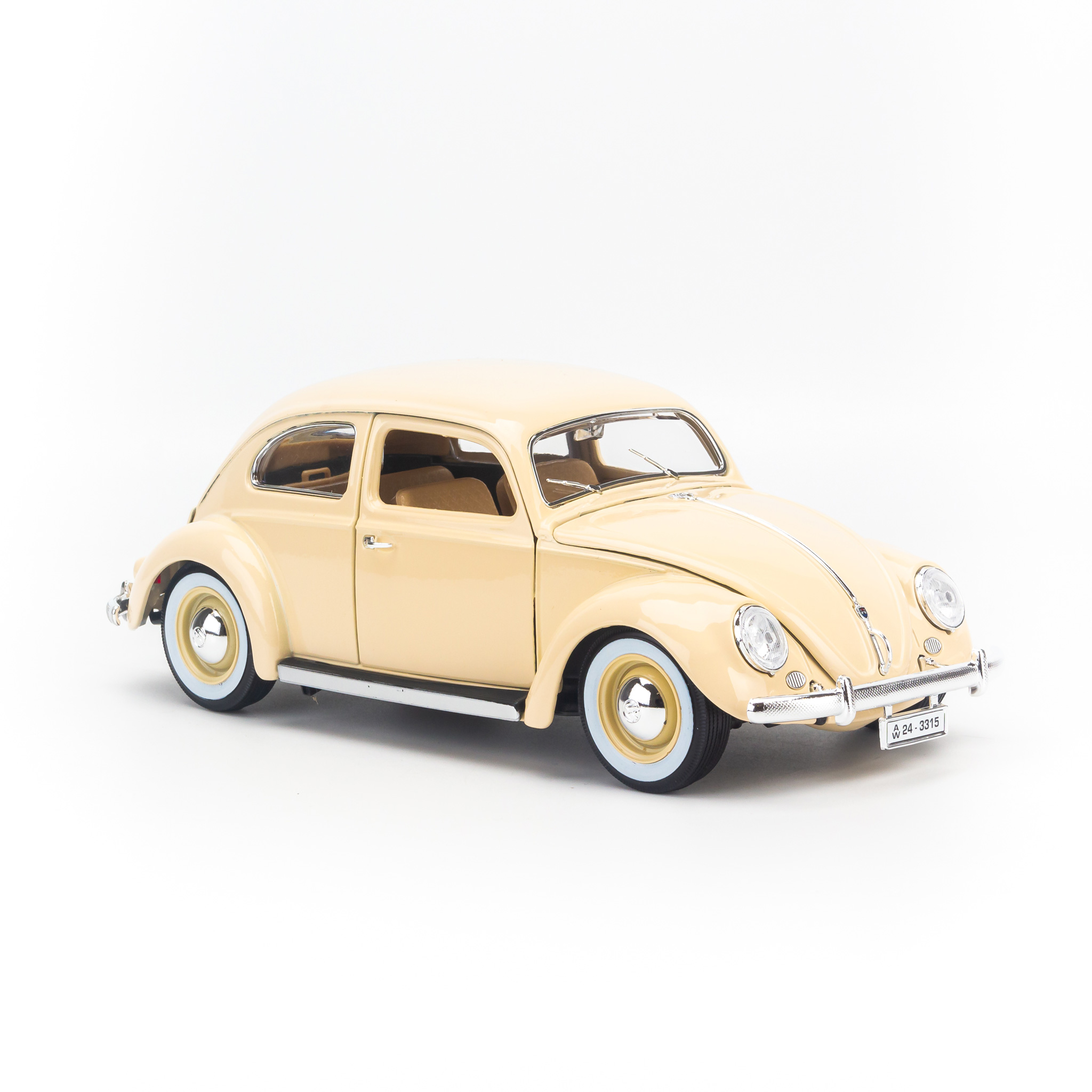 Mô hình xe Volkswagen Kafer Beetle - 1955 Cream 1:18 Bburago - MH 18-12029