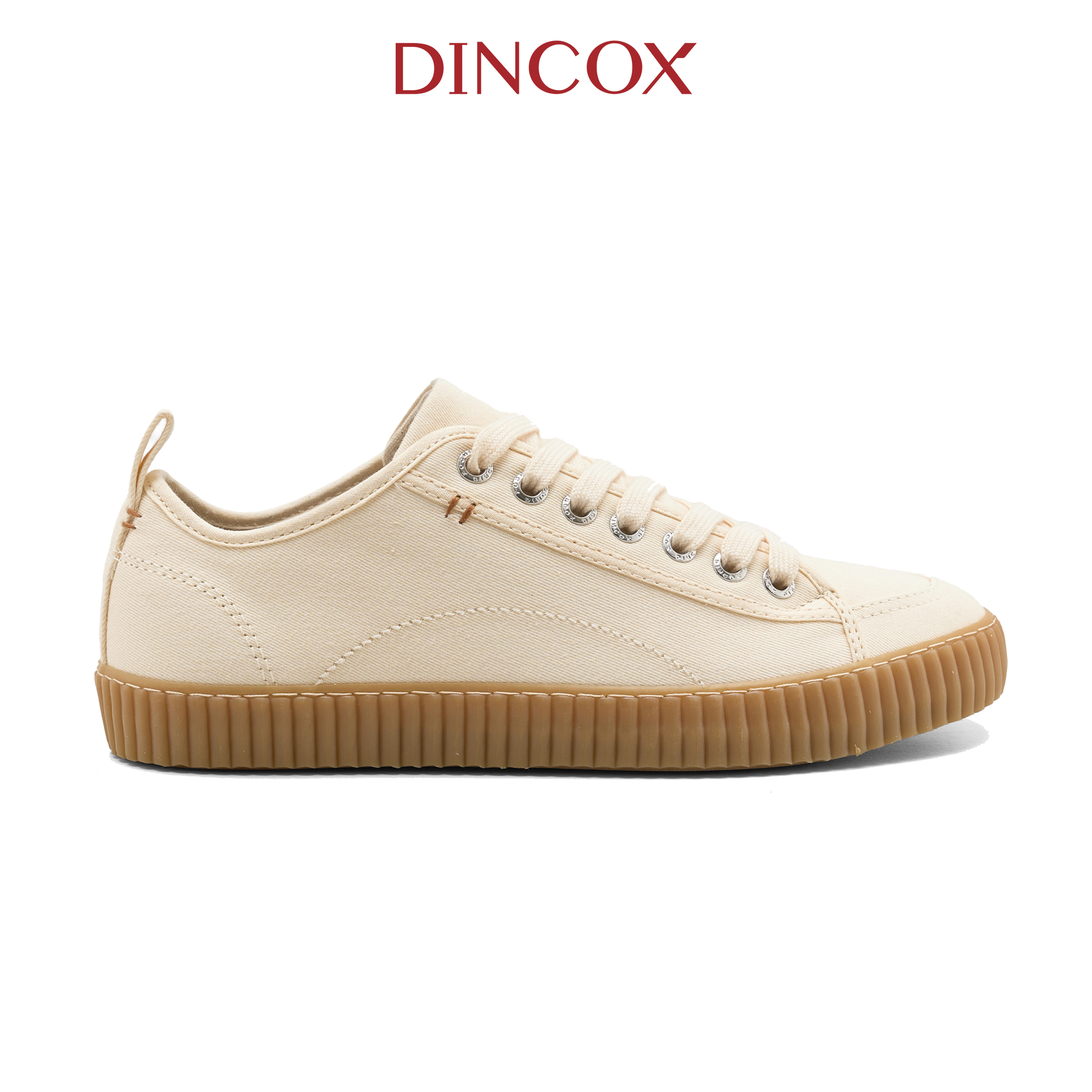 Giày Sneaker Vải Unisex DINCOX D27 Đơn Giản Hiện Đại White