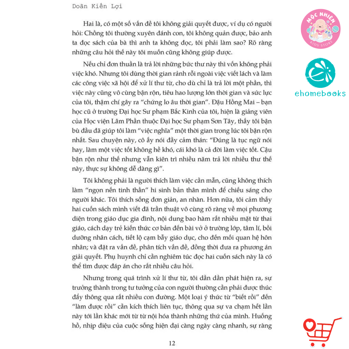 Sách - Người Mẹ Tốt Hơn Là Người Thầy Tốt - Doãn Kiến Lợi - Ehomebooks