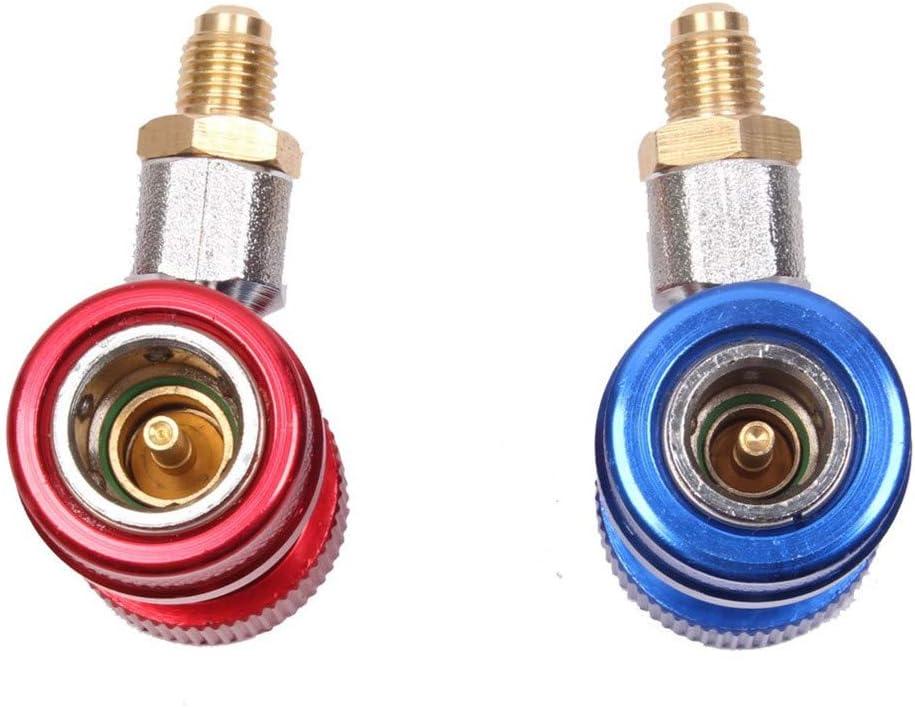 AC R134A Có Thể Điều Chỉnh Khớp Nối Nhanh Sạc AC Phụ Kiện Kết Nối Adapter 1/4 "Điều Hòa Xe Hơi Chuyển Đổi Bộ