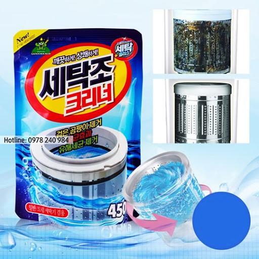 Set 2 Gói Bột Tẩy Lồng Giặt Hàn Quốc 450gr