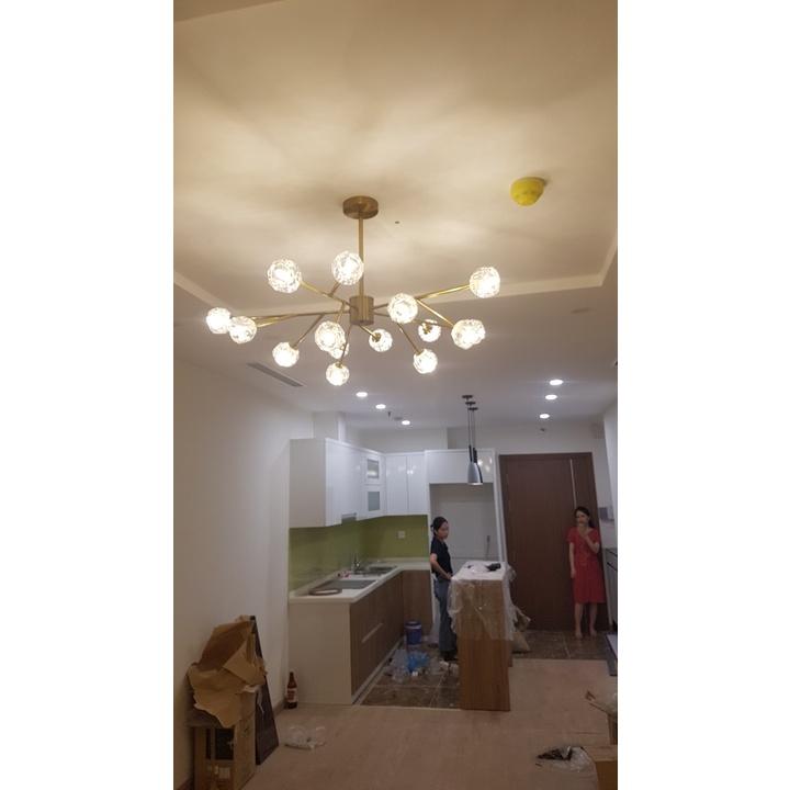 Đèn chùm pha lê ZONE trang trí mẫu hiện đại