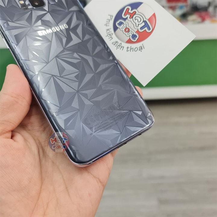 Miếng dán mặt lưng 3D vân kim cương dành cho S8 Plus / S8