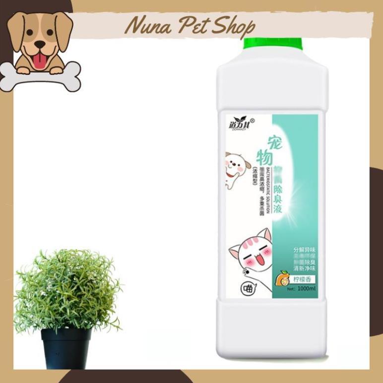 Dung dịch khử trùng cho thú cưng 1000ml (Nước khử khuẩn, khử mùi cho chó mèo)