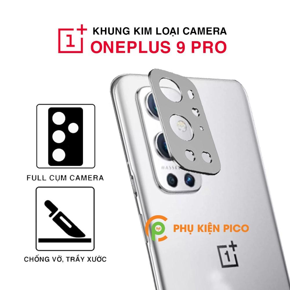 Dán camera Oneplus 9 Pro khung kim loại bảo vệ an toàn camera sau - Ốp viền camera Oneplus 9 Pro