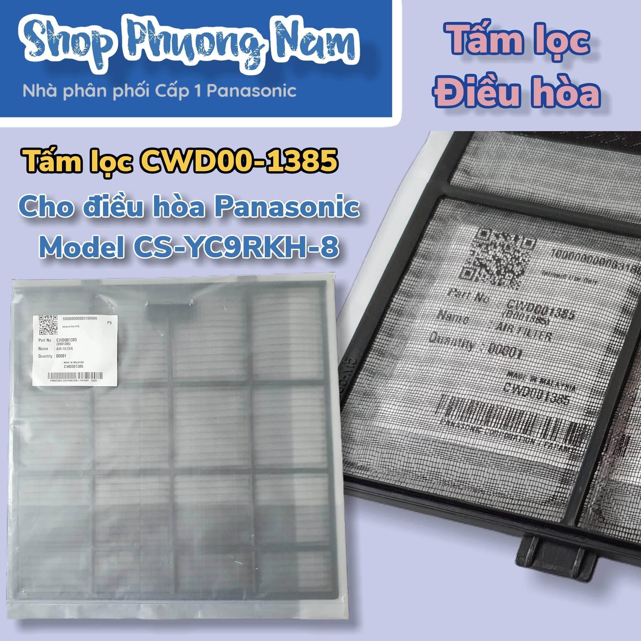 Air Filter Lưới lọc khí Điều Hòa Panasonic model CS-YC9RKH-8