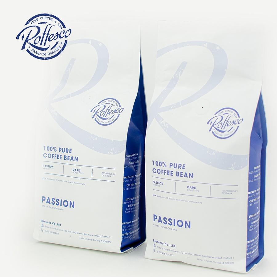 Bộ Combo 2 Cà Phê Bột ROFFESCO PASSION Là Thức Uống Tuyệt Vời Mỗi Buổi Sáng Túi 500g