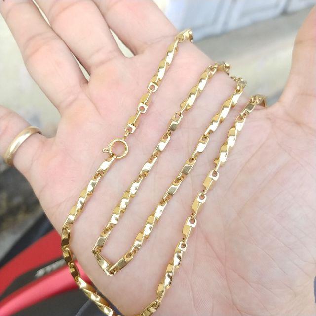 Dây Chuyền Trúc Xoăn Titanium Nhẹ Không Phai Màu- Mang lâu dài không đen