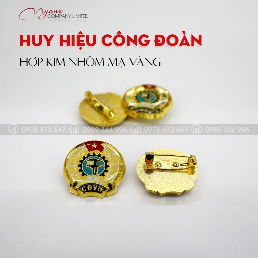 HUY HIỆU CÔNG ĐOÀN VIỆT NAM CÀI ÁO