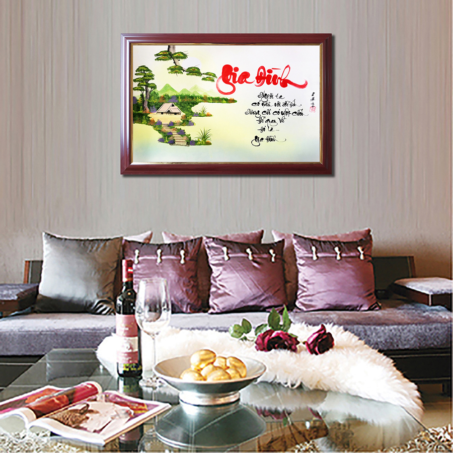 Thư pháp chữ Gia Đình