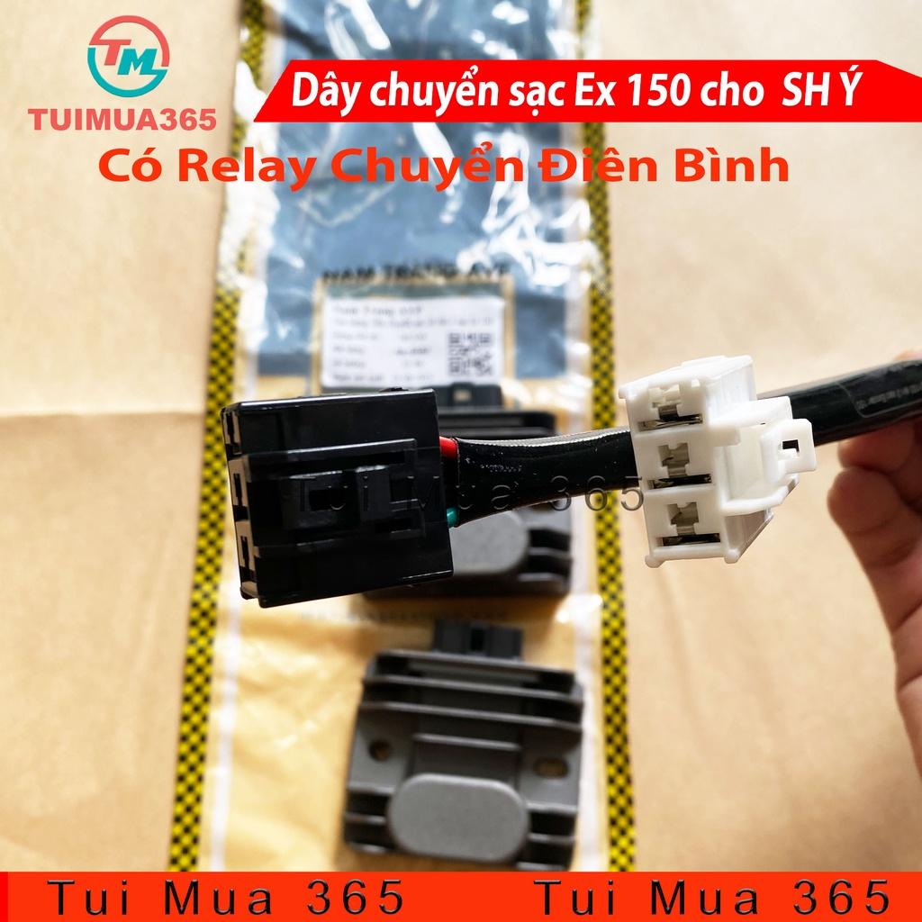 Combo Bộ dây chuyển lên 2 cục sạc Exciter 150 cho SH Ý