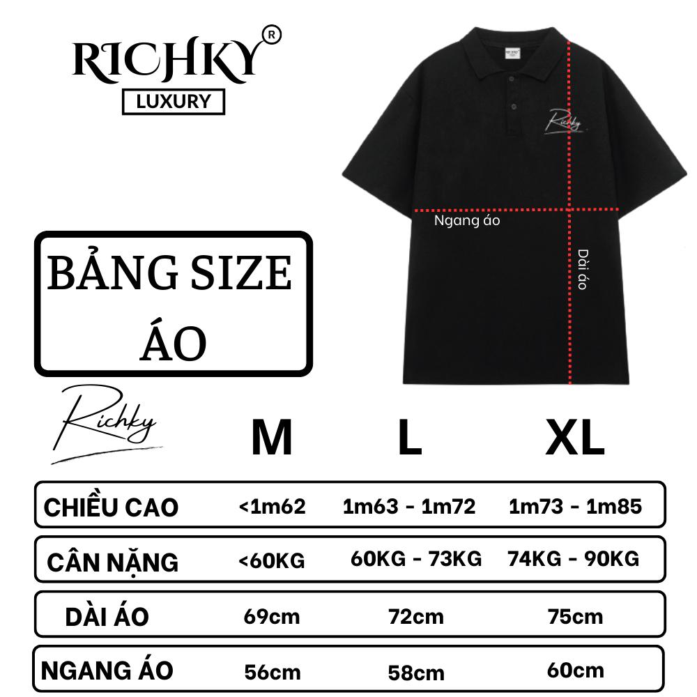 Áo Polo Unisex Richky Polo Shirt Premium Luxury Basic Trắng – RKO3