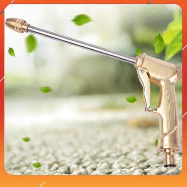 ️Evoucher Bộ dây vòi xịt nước rửa xe, tưới cây , tăng áp 3 lần, loại 7m, 10m 206701-3 đầu đồng,cút,+ túi đựng bút