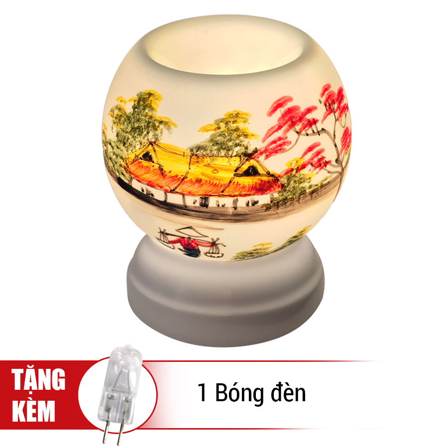 Đèn Xông Tinh Dầu Gốm MNB07 + Tặng Kèm 1 Bóng Đèn