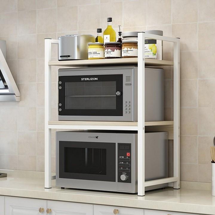 RE0500 Kệ lò vi sóng 80x53x35cm  - Kệ bếp đa năng - Tủ kệ bếp gỗ