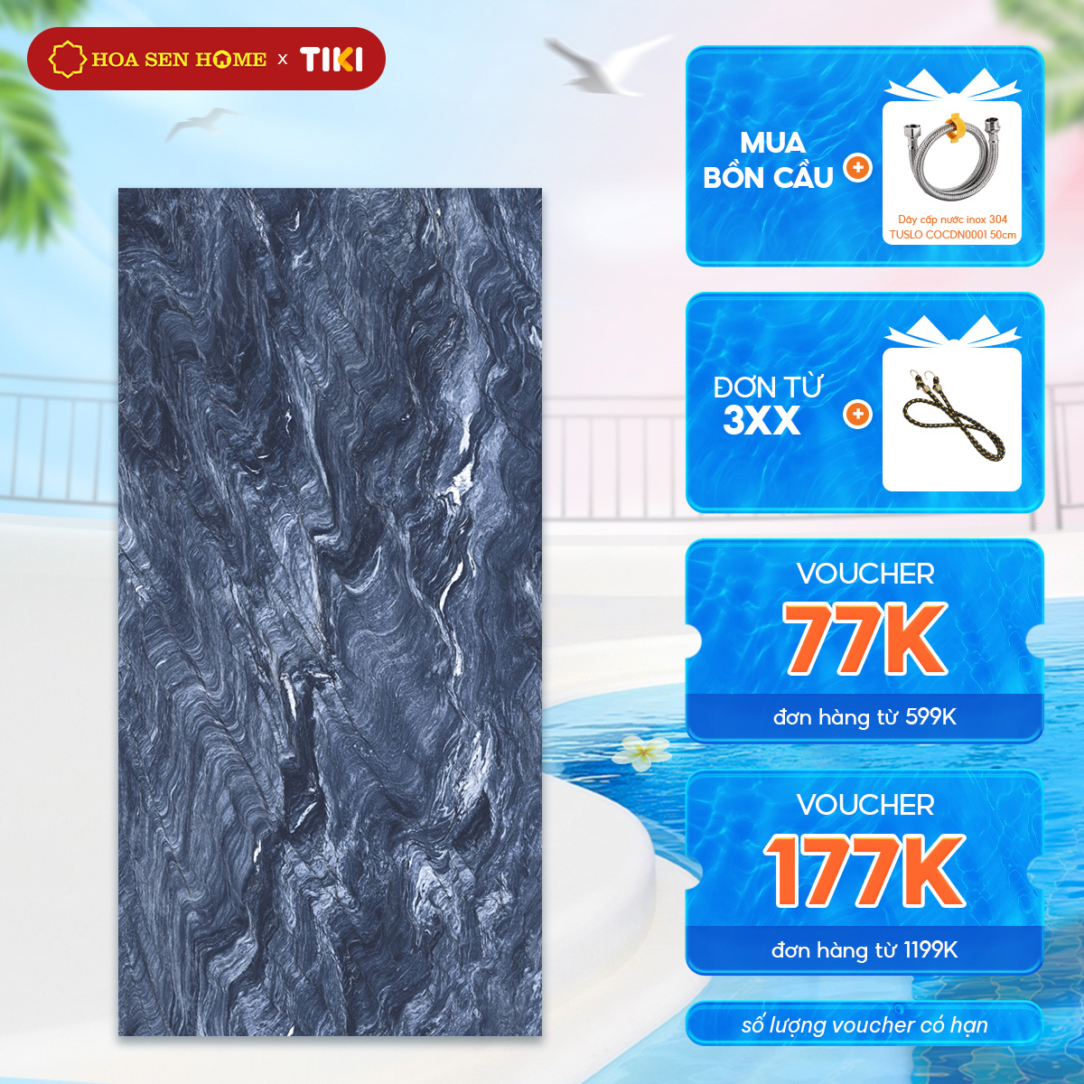 Gạch men lát nền LUSTRA INDAL0801600012 loại gạch granite vân đá tự nhiên độ dày 9.4mm, gạch 3 face, kích thước 800mmx1600mm, thùng 2 viên - Hàng chính hãng
