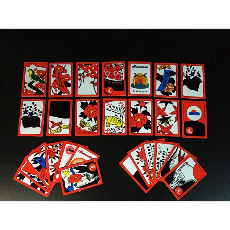 Bài hoa Hàn Quốc/Nhật Bản hanafuda (koi koi) nhựa thuộc loại cứng in đẹp