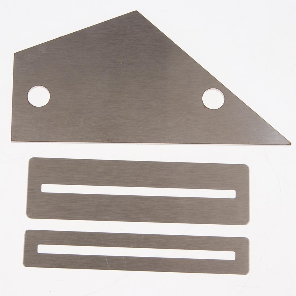 3Pcs Guitar Parts Fret Rocker Metal Fret File Grinding Stone Fretboard Guard