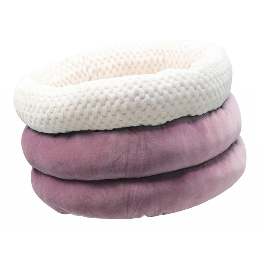 Cute Round Cave Shape Pet Sleeping Bed Cozy Winter Bed For Cat Dogs Blue