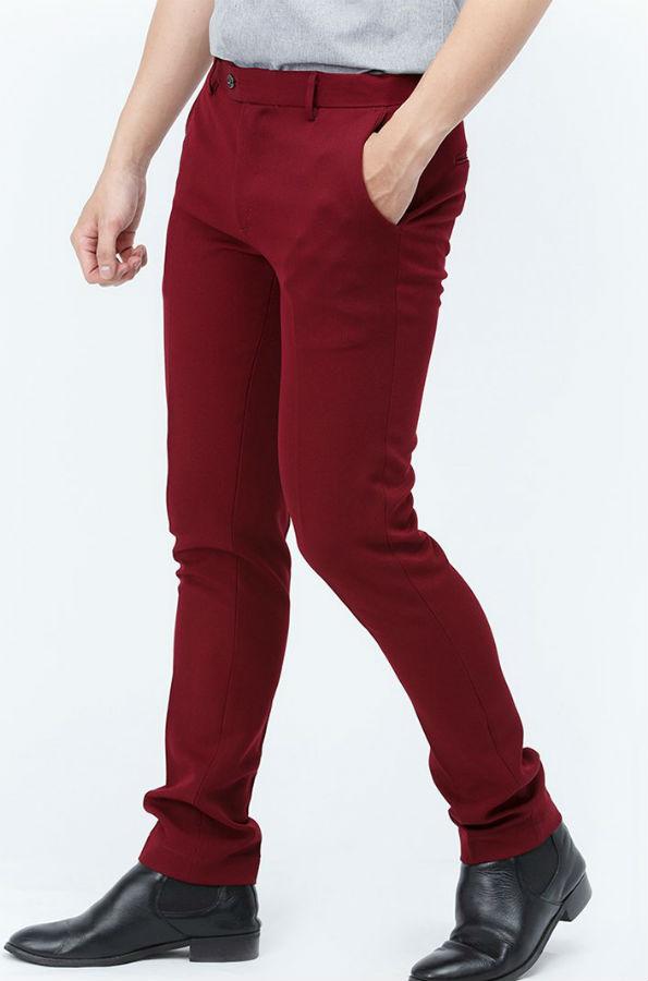 Quần Tây Nam Titishop QTN47 - Đỏ Đô (Size