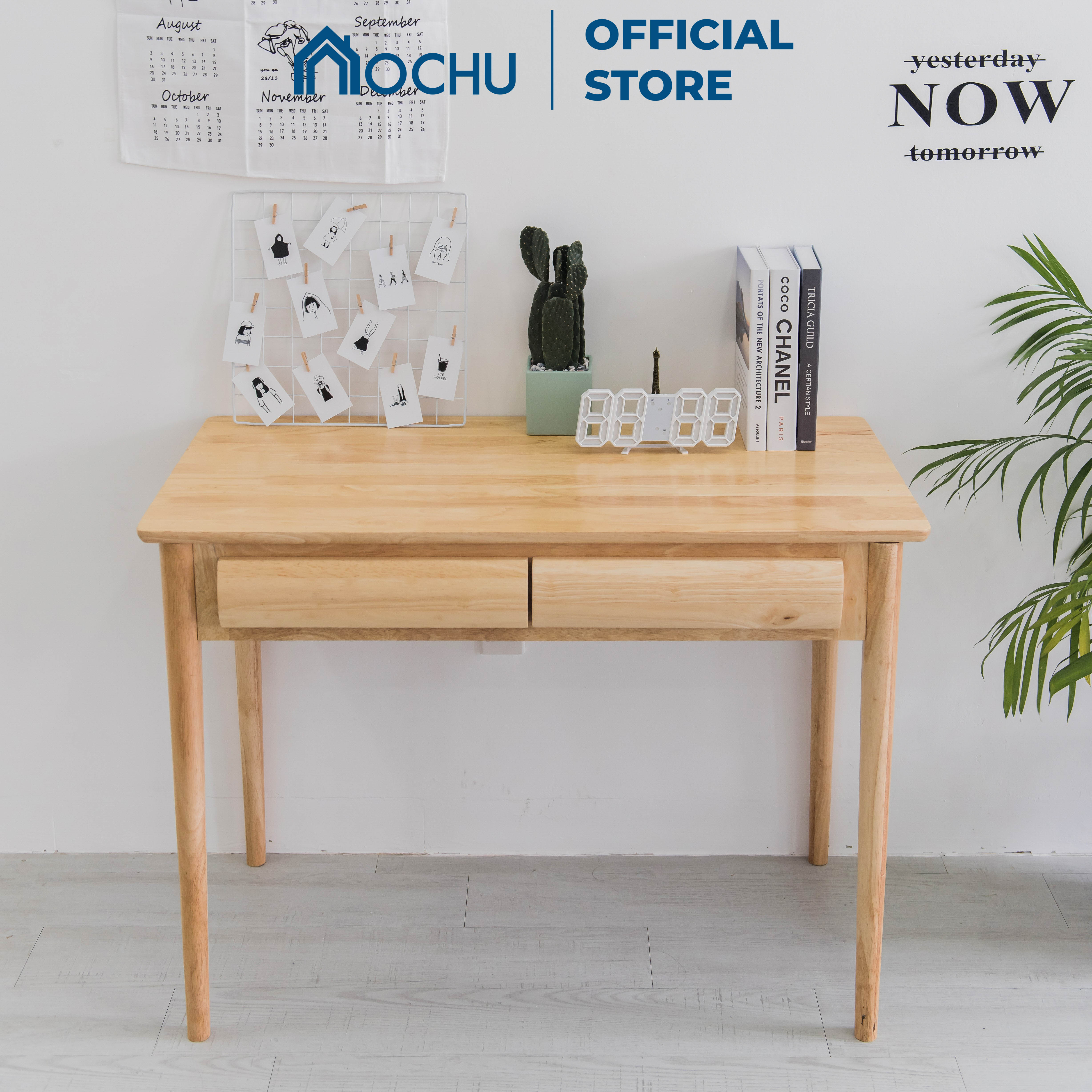 Bàn Làm Việc Gỗ Có Hộc OCHU - B Table - Natural